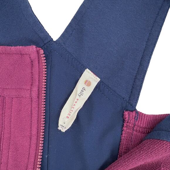 Anthropologie Daily Practice Colorblock Jumpsuit Women S Purple Navy Loungewear - Picture 7 of 11